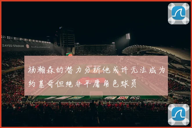 杨瀚森的潜力分析他或许无法成为约基奇但绝非平庸角色球员